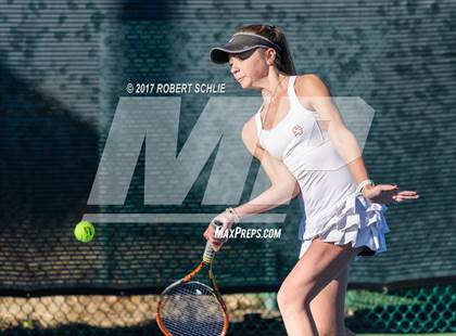 Thumbnail 3 in Dougherty Valley vs St Francis (CIF NorCal Regional Girls Tennis Championships) photogallery.