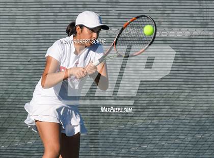 Thumbnail 1 in Dougherty Valley vs St Francis (CIF NorCal Regional Girls Tennis Championships) photogallery.