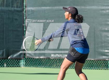 Thumbnail 3 in Dougherty Valley vs St Francis (CIF NorCal Regional Girls Tennis Championships) photogallery.
