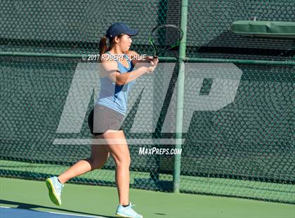 Thumbnail 3 in Dougherty Valley vs St Francis (CIF NorCal Regional Girls Tennis Championships) photogallery.