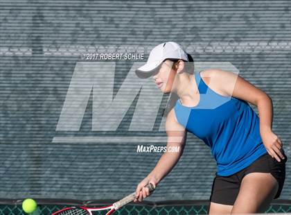 Thumbnail 1 in Dougherty Valley vs St Francis (CIF NorCal Regional Girls Tennis Championships) photogallery.