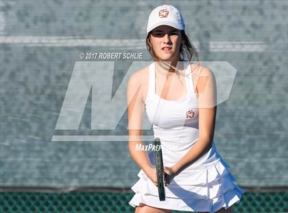 Thumbnail 3 in Dougherty Valley vs St Francis (CIF NorCal Regional Girls Tennis Championships) photogallery.
