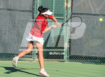 Thumbnail 1 in Dougherty Valley vs St Francis (CIF NorCal Regional Girls Tennis Championships) photogallery.