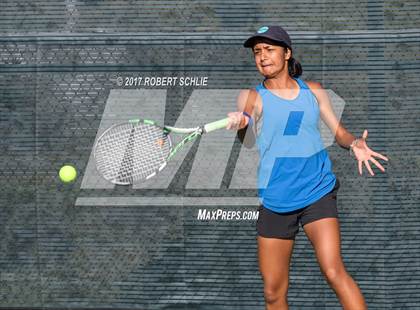 Thumbnail 1 in Dougherty Valley vs St Francis (CIF NorCal Regional Girls Tennis Championships) photogallery.