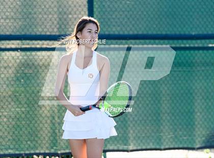 Thumbnail 1 in Dougherty Valley vs St Francis (CIF NorCal Regional Girls Tennis Championships) photogallery.