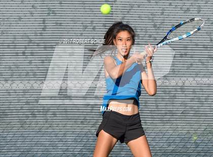 Thumbnail 1 in Dougherty Valley vs St Francis (CIF NorCal Regional Girls Tennis Championships) photogallery.