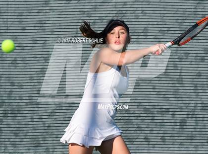 Thumbnail 3 in Dougherty Valley vs St Francis (CIF NorCal Regional Girls Tennis Championships) photogallery.