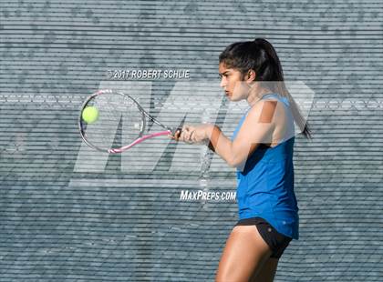 Thumbnail 3 in Dougherty Valley vs St Francis (CIF NorCal Regional Girls Tennis Championships) photogallery.