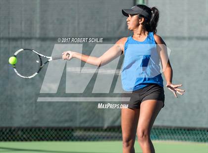 Thumbnail 1 in Dougherty Valley vs St Francis (CIF NorCal Regional Girls Tennis Championships) photogallery.