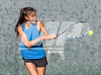 Thumbnail 1 in Dougherty Valley vs St Francis (CIF NorCal Regional Girls Tennis Championships) photogallery.