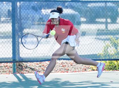 Thumbnail 1 in Dougherty Valley vs St Francis (CIF NorCal Regional Girls Tennis Championships) photogallery.
