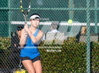 Thumbnail 1 in Dougherty Valley vs St Francis (CIF NorCal Regional Girls Tennis Championships) photogallery.