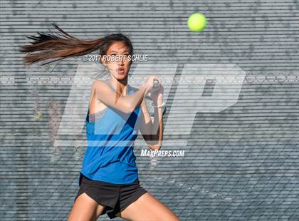 Thumbnail 1 in Dougherty Valley vs St Francis (CIF NorCal Regional Girls Tennis Championships) photogallery.