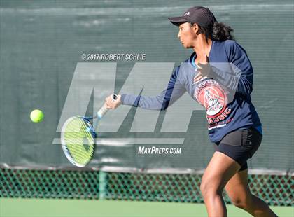 Thumbnail 2 in Dougherty Valley vs St Francis (CIF NorCal Regional Girls Tennis Championships) photogallery.