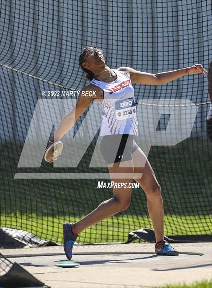 Thumbnail 2 in Class 5 Discus (MSHSAA State Championship) photogallery.