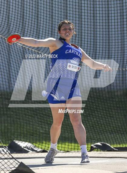 Thumbnail 3 in Class 5 Discus (MSHSAA State Championship) photogallery.