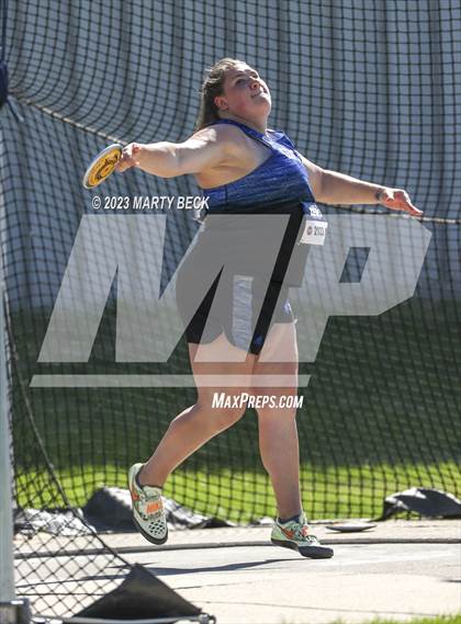 Thumbnail 3 in Class 5 Discus (MSHSAA State Championship) photogallery.