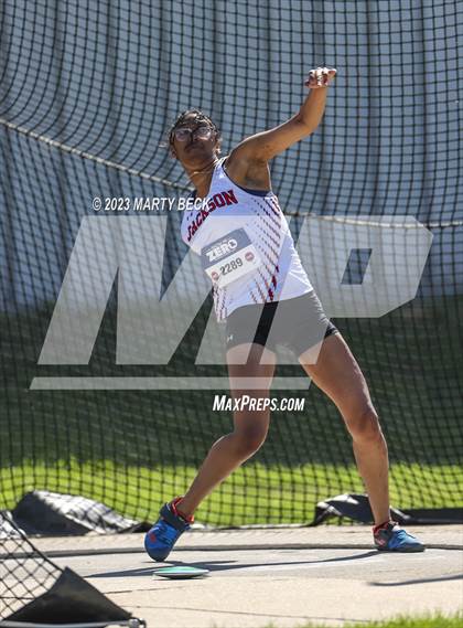 Thumbnail 1 in Class 5 Discus (MSHSAA State Championship) photogallery.