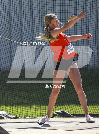Thumbnail 1 in Class 5 Discus (MSHSAA State Championship) photogallery.