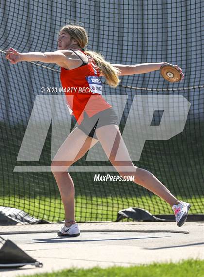Thumbnail 2 in Class 5 Discus (MSHSAA State Championship) photogallery.