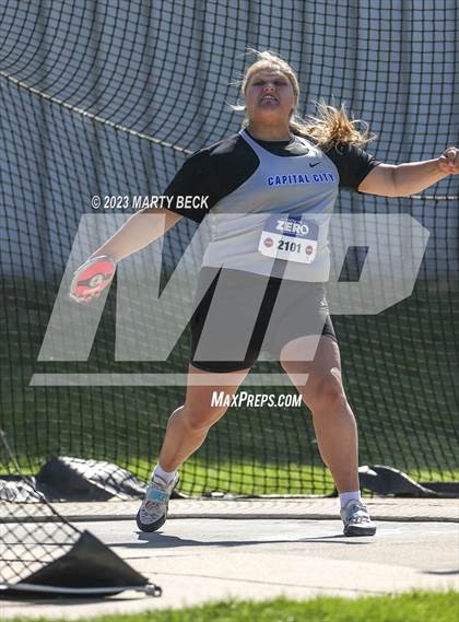 Thumbnail 1 in Class 5 Discus (MSHSAA State Championship) photogallery.