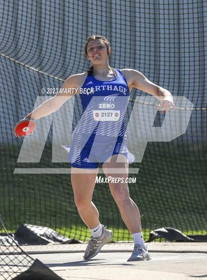 Thumbnail 2 in Class 5 Discus (MSHSAA State Championship) photogallery.
