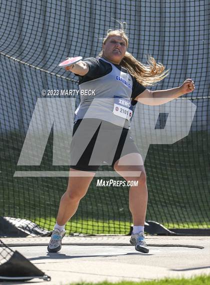 Thumbnail 1 in Class 5 Discus (MSHSAA State Championship) photogallery.