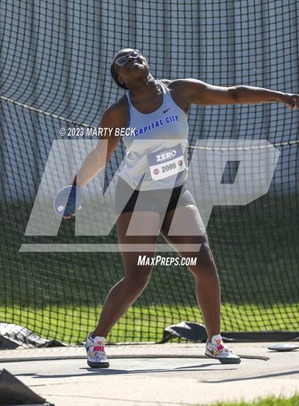 Thumbnail 3 in Class 5 Discus (MSHSAA State Championship) photogallery.
