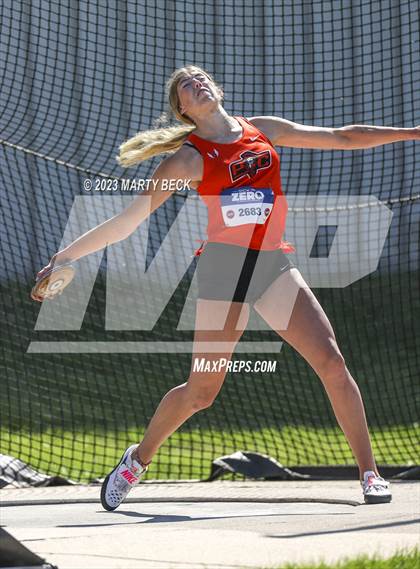 Thumbnail 2 in Class 5 Discus (MSHSAA State Championship) photogallery.