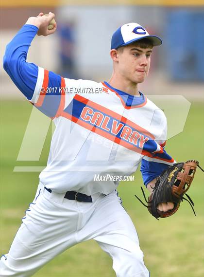 Thumbnail 1 in Calvary Christian vs Greenhill (Dallas Lutheran Wood Bat Tournament) photogallery.
