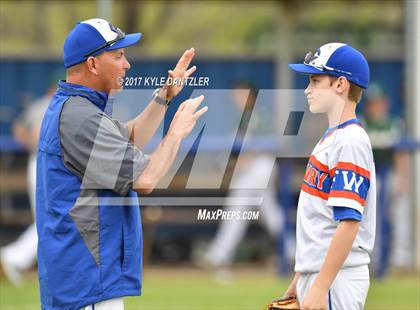 Thumbnail 2 in Calvary Christian vs Greenhill (Dallas Lutheran Wood Bat Tournament) photogallery.