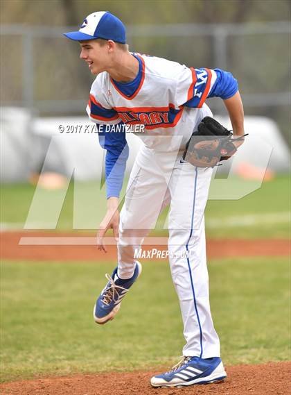 Thumbnail 2 in Calvary Christian vs Greenhill (Dallas Lutheran Wood Bat Tournament) photogallery.