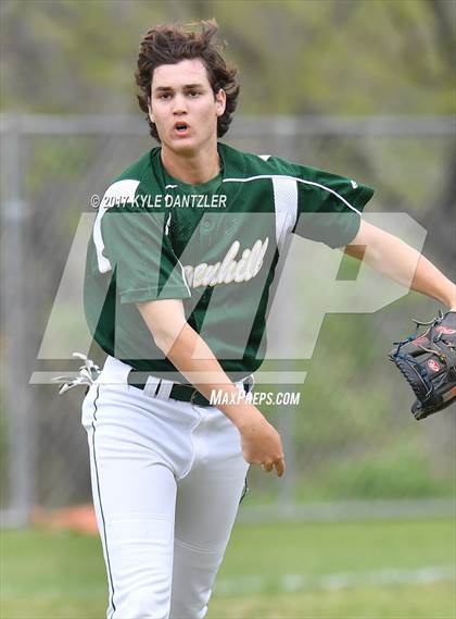 Thumbnail 2 in Calvary Christian vs Greenhill (Dallas Lutheran Wood Bat Tournament) photogallery.