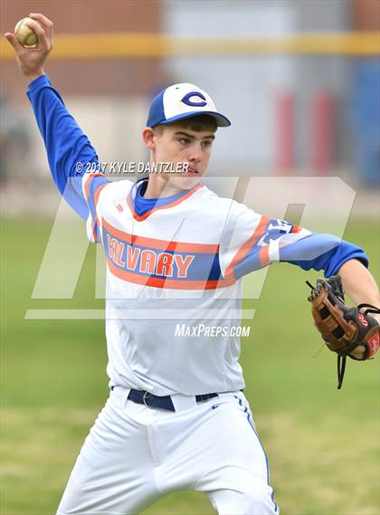 Thumbnail 3 in Calvary Christian vs Greenhill (Dallas Lutheran Wood Bat Tournament) photogallery.