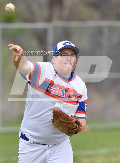 Thumbnail 2 in Calvary Christian vs Greenhill (Dallas Lutheran Wood Bat Tournament) photogallery.