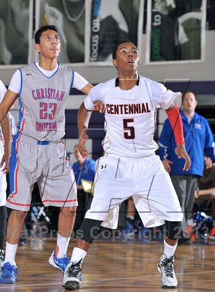 Thumbnail 3 in Christian Brothers vs. Centennial (St. Hope Elite Classic) photogallery.