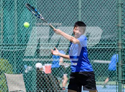 Thumbnail 2 in Davis vs. Dougherty Valley (CIF NorCal Regional Tennis Championships) photogallery.