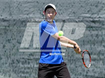 Thumbnail 3 in Davis vs. Dougherty Valley (CIF NorCal Regional Tennis Championships) photogallery.