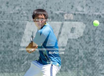 Thumbnail 2 in Davis vs. Dougherty Valley (CIF NorCal Regional Tennis Championships) photogallery.