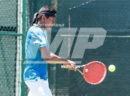 Thumbnail 2 in Davis vs. Dougherty Valley (CIF NorCal Regional Tennis Championships) photogallery.