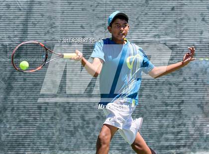 Thumbnail 1 in Davis vs. Dougherty Valley (CIF NorCal Regional Tennis Championships) photogallery.