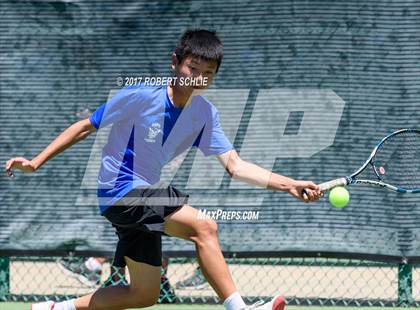 Thumbnail 2 in Davis vs. Dougherty Valley (CIF NorCal Regional Tennis Championships) photogallery.