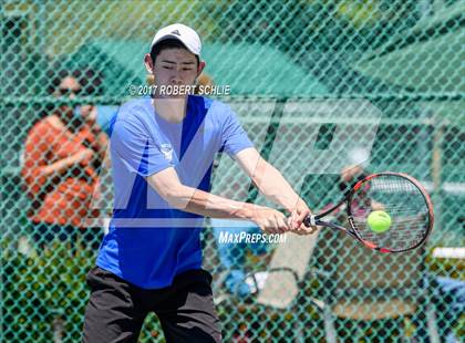 Thumbnail 2 in Davis vs. Dougherty Valley (CIF NorCal Regional Tennis Championships) photogallery.