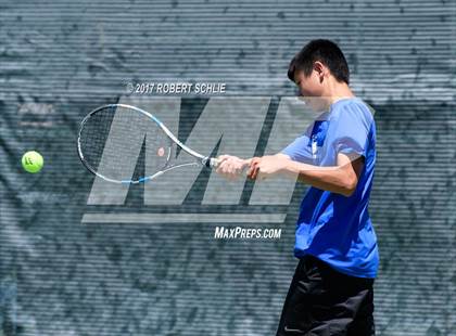 Thumbnail 2 in Davis vs. Dougherty Valley (CIF NorCal Regional Tennis Championships) photogallery.