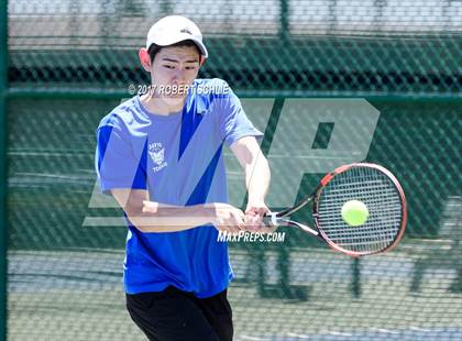 Thumbnail 3 in Davis vs. Dougherty Valley (CIF NorCal Regional Tennis Championships) photogallery.