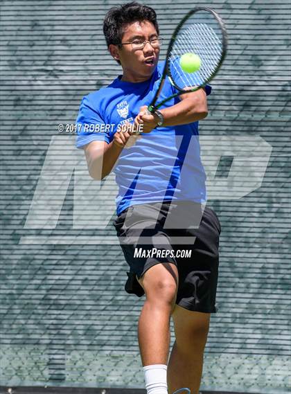 Thumbnail 1 in Davis vs. Dougherty Valley (CIF NorCal Regional Tennis Championships) photogallery.
