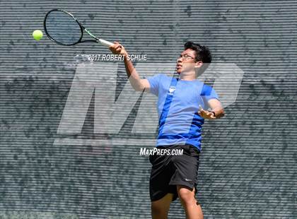 Thumbnail 2 in Davis vs. Dougherty Valley (CIF NorCal Regional Tennis Championships) photogallery.