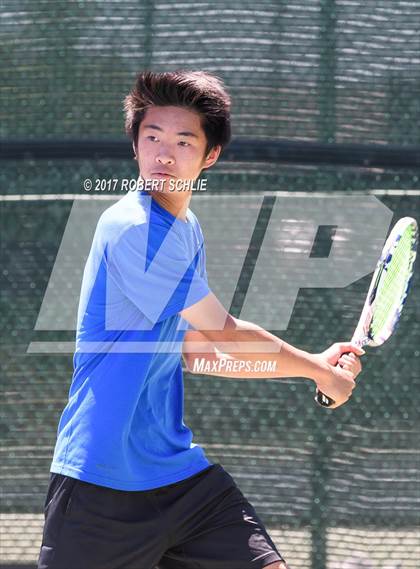 Thumbnail 3 in Davis vs. Dougherty Valley (CIF NorCal Regional Tennis Championships) photogallery.