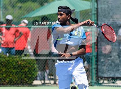Thumbnail 2 in Davis vs. Dougherty Valley (CIF NorCal Regional Tennis Championships) photogallery.