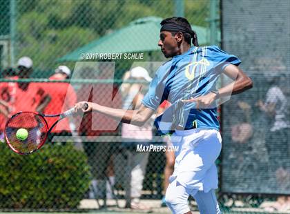 Thumbnail 1 in Davis vs. Dougherty Valley (CIF NorCal Regional Tennis Championships) photogallery.
